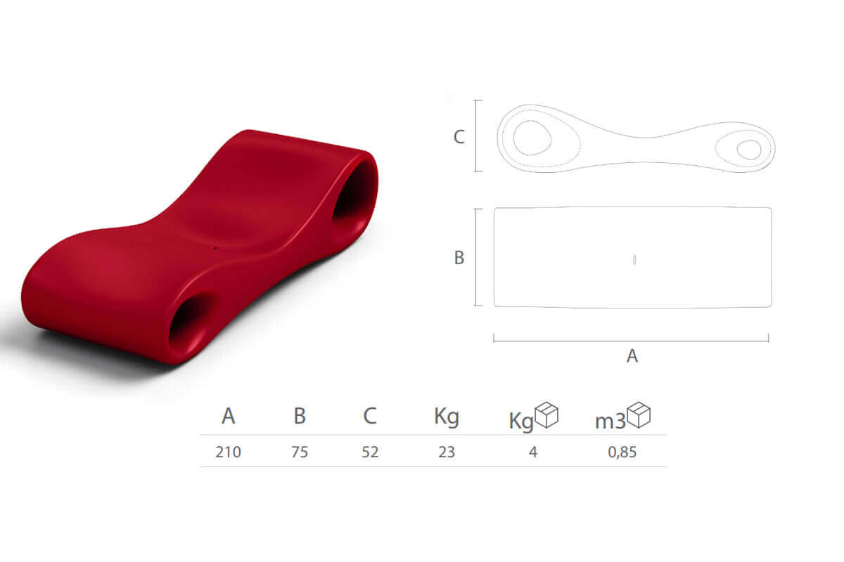 dimenzije vrtne lezaljke slice