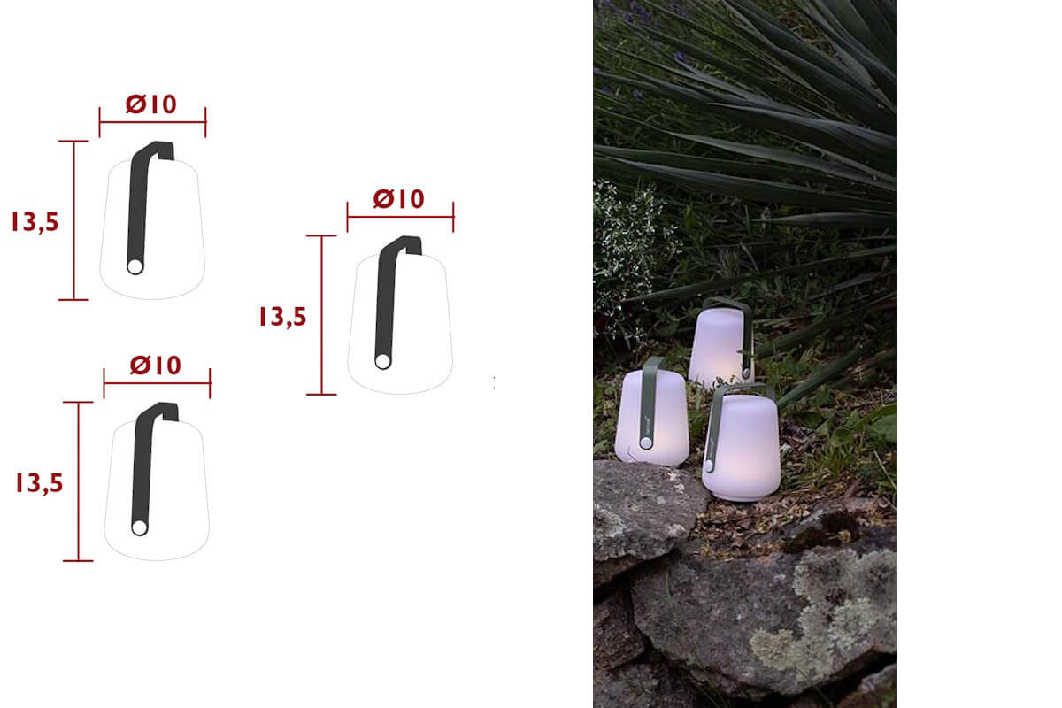 vrtna rasvjeta BLADA h.12 set od 3_dimenzije